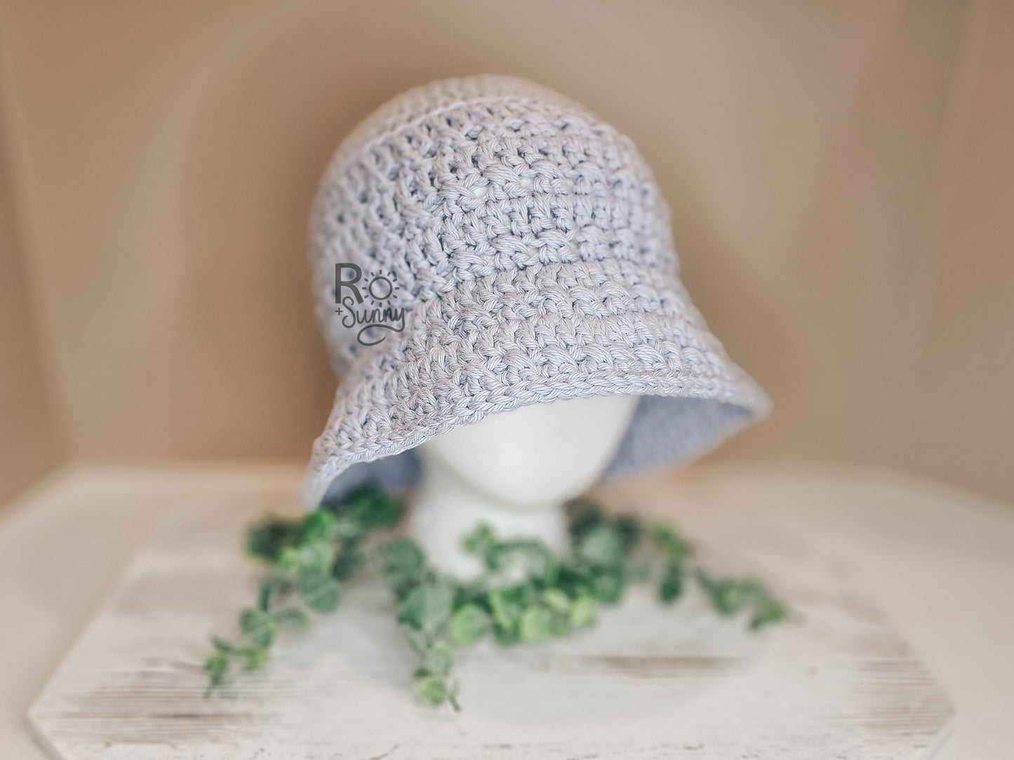 Crochet Pattern:  Crossed Stitch Bucket Hat (7 Sizes, PDF Pattern ONLY)